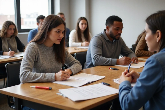 Financial literacy class in session