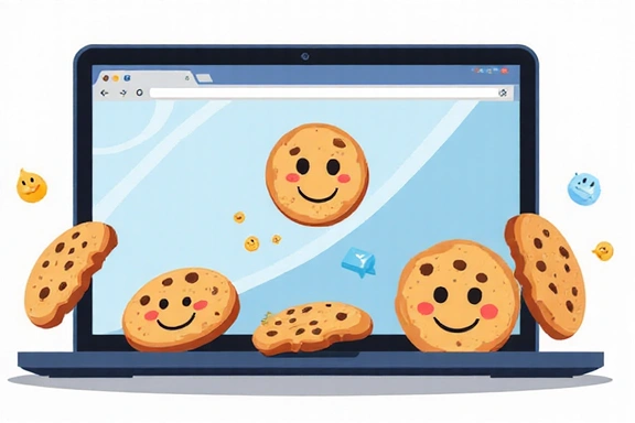 Illustration of browser cookies